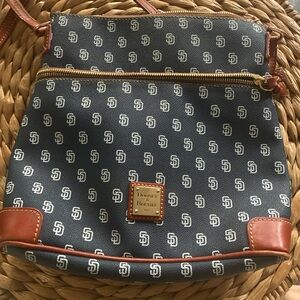 Dooney & Bourke Black and White Logo Pattern Bag